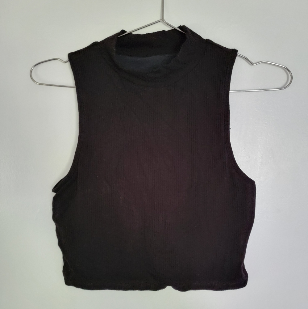 Brami Mock Turtleneck Crop Tank NWOT